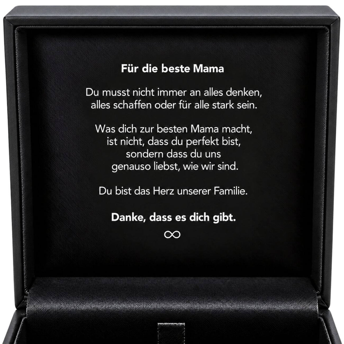 Premiumbox mit Botschaft
