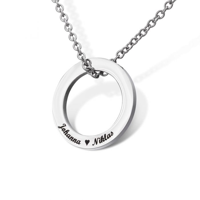 Pendentif bague avec gravure