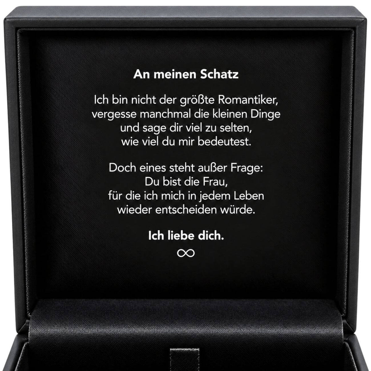 Premiumbox mit Botschaft
